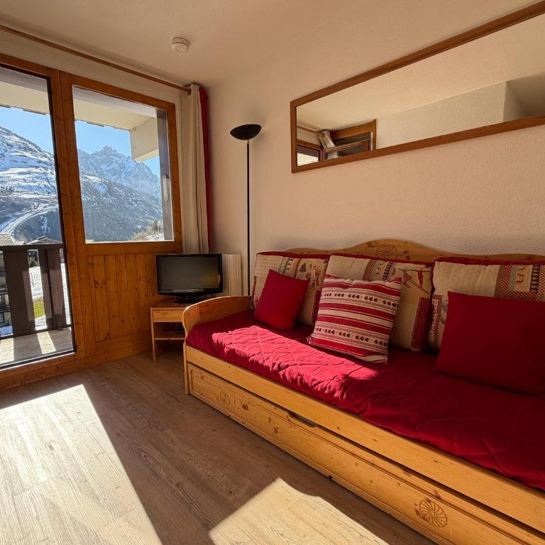 Méribel Mottaret E5 - Studio cabine pied des pistes et face aux montagnes - Apartamento de 1 dormitorio - 3