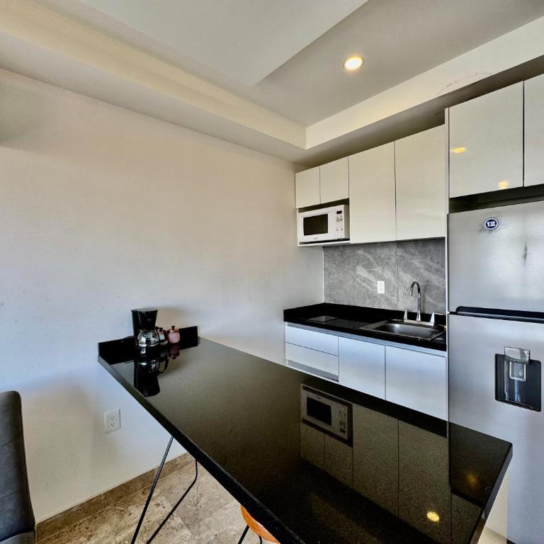 Cerca de la playa - Roof con alberca- Depto moderno! - One-Bedroom Apartment with Balcony - 14