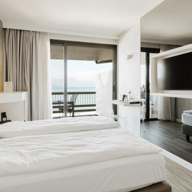 Hotel Aquila D'Oro Desenzano - Camera Queen con Balcone e Vista Lago - 1