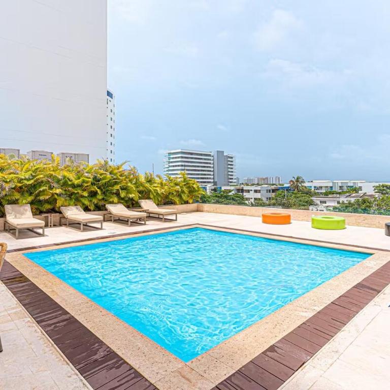 Apartamento con vista al mar, terraza privada y piscina cerca aeropuerto - One-Bedroom Apartment - 27