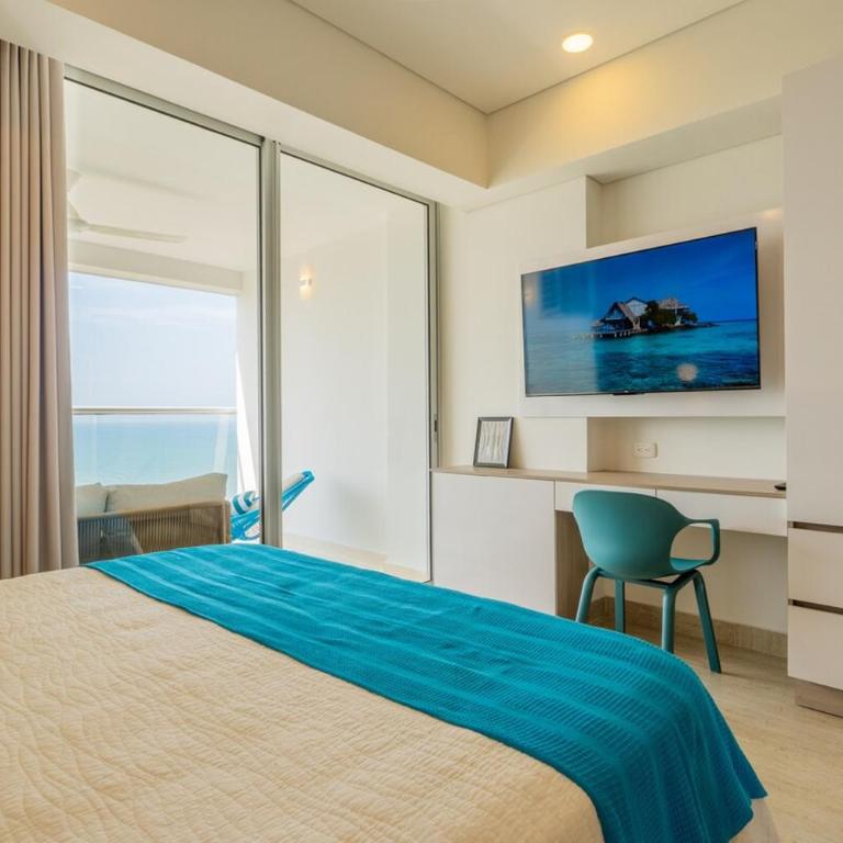 Apartamento con vista al mar, terraza privada y piscina cerca aeropuerto - One-Bedroom Apartment - 32