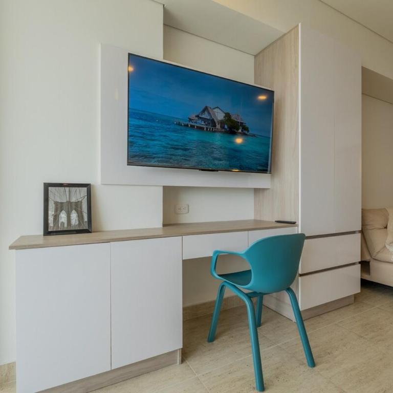 Apartamento con vista al mar, terraza privada y piscina cerca aeropuerto - One-Bedroom Apartment - 34