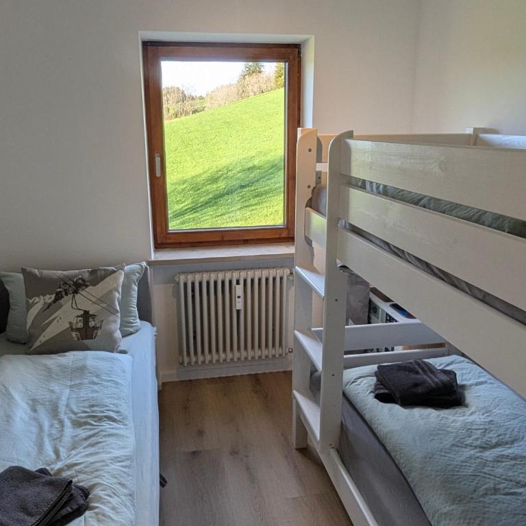 Ferienwohnung Bergzauber im Ferienpark Oberallgäu- Pool- Sauna- Bikepark- Skilift- Loipe- Wanderwege- stilvoll und kinderfreundlich - Apartment mit 1 Schlafzimmer - 10