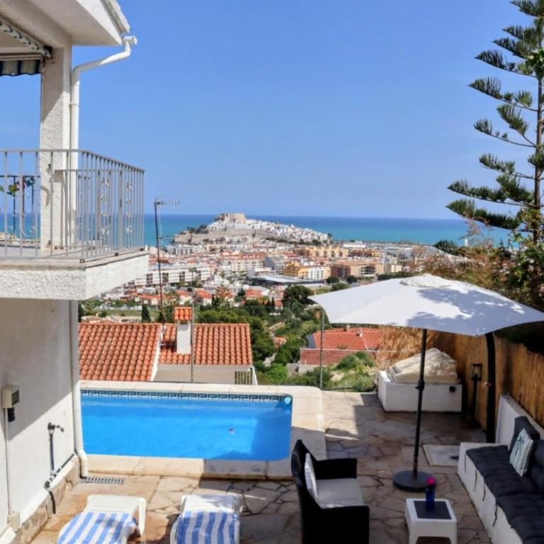Villa avec piscine privée vue sur le chateau de Peñiscola - Three-Bedroom Villa - 1