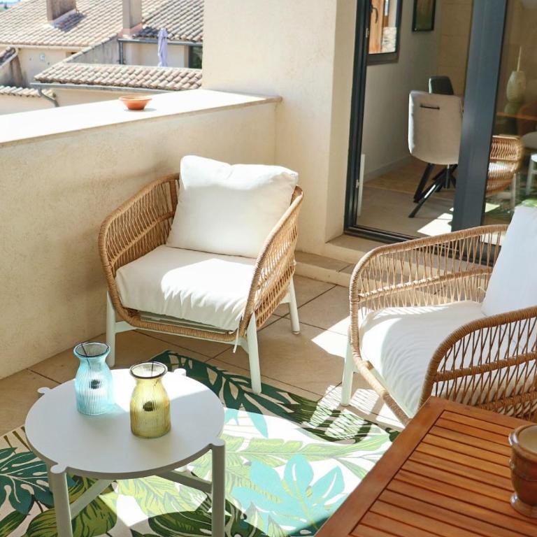 Uzès Grande Bourgade Sunny-Terrace climatisation - Appartement 2 Chambres - 1