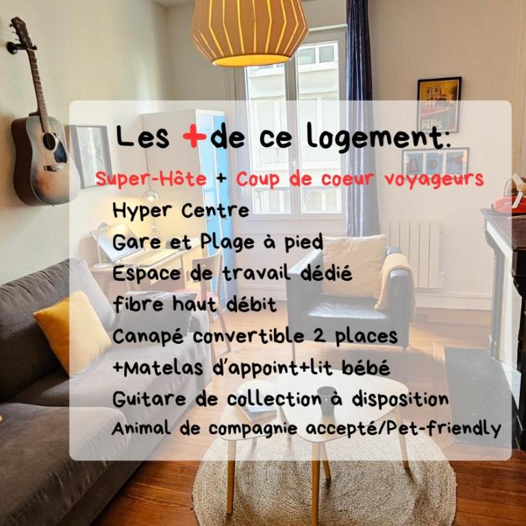 Studio Vintage chic, Centre, Gare et Plage à pied - Studio - 2