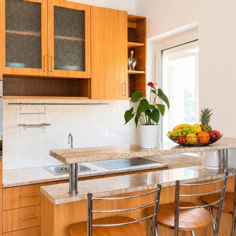 Panoramic Sea and City View Apartment with Terrace Budva - Apartman sa 2 Spavaće Sobe - 8