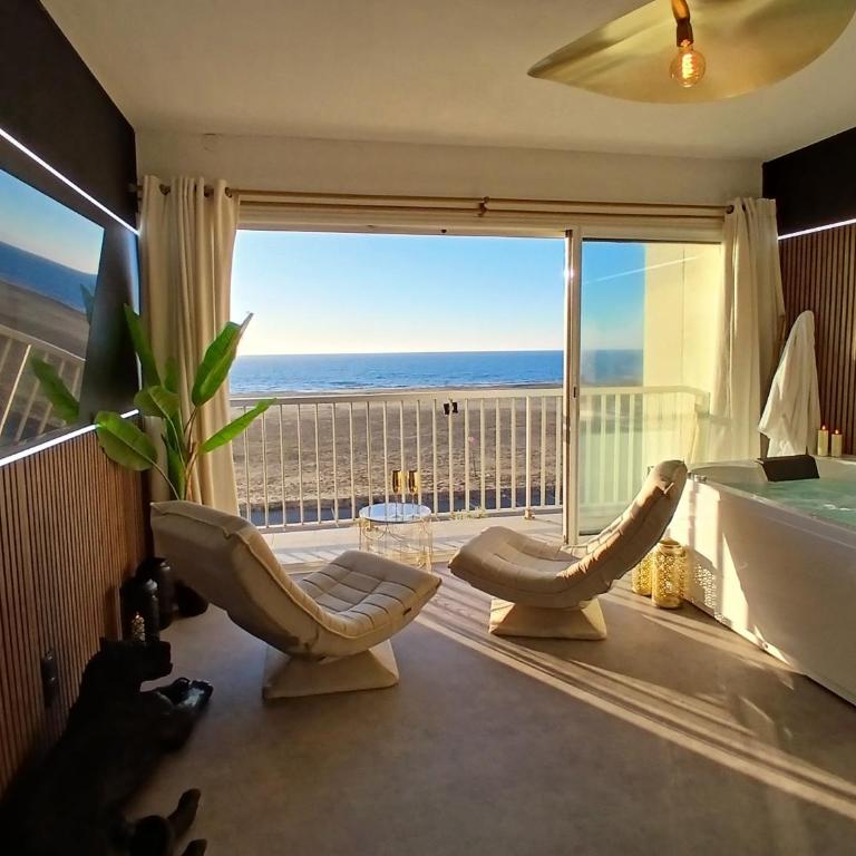 L'Instant suspendu SPA privatif face à la Mer - Appartement 1 Chambre - 2