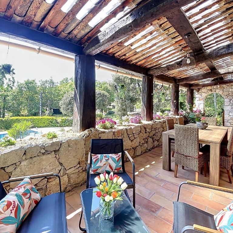 Magnificent Stone Villa in Le Tignet - Villa avec Piscine Privée - 19