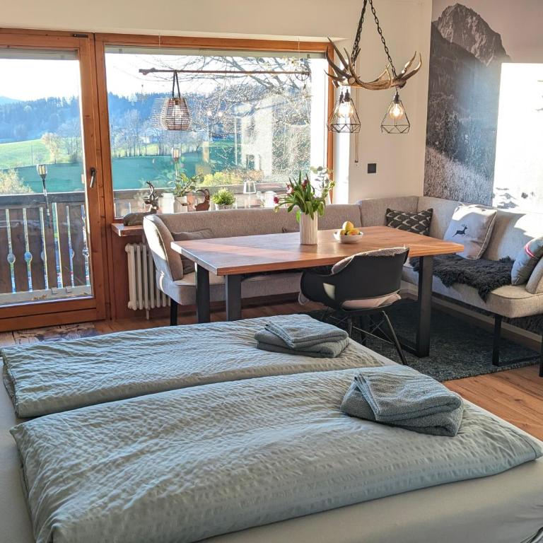 Bergchalet mit Pool und Sauna, ganz nah am Bikepark Weitnau, direkt am Skilift - Apartment mit 1 Schlafzimmer - 6