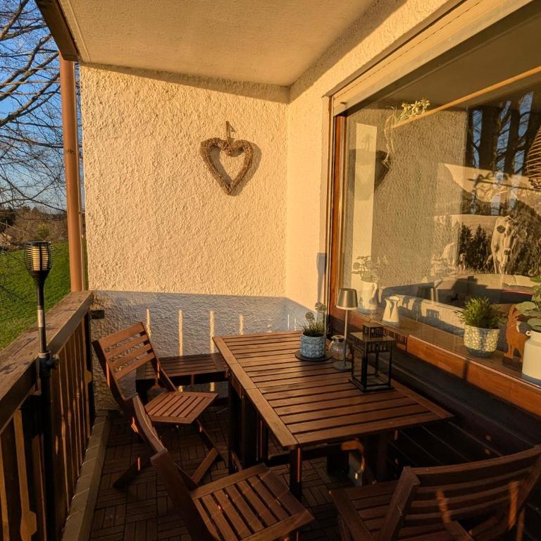 Bergchalet mit Pool und Sauna, ganz nah am Bikepark Weitnau, direkt am Skilift - Apartment mit 1 Schlafzimmer - 16