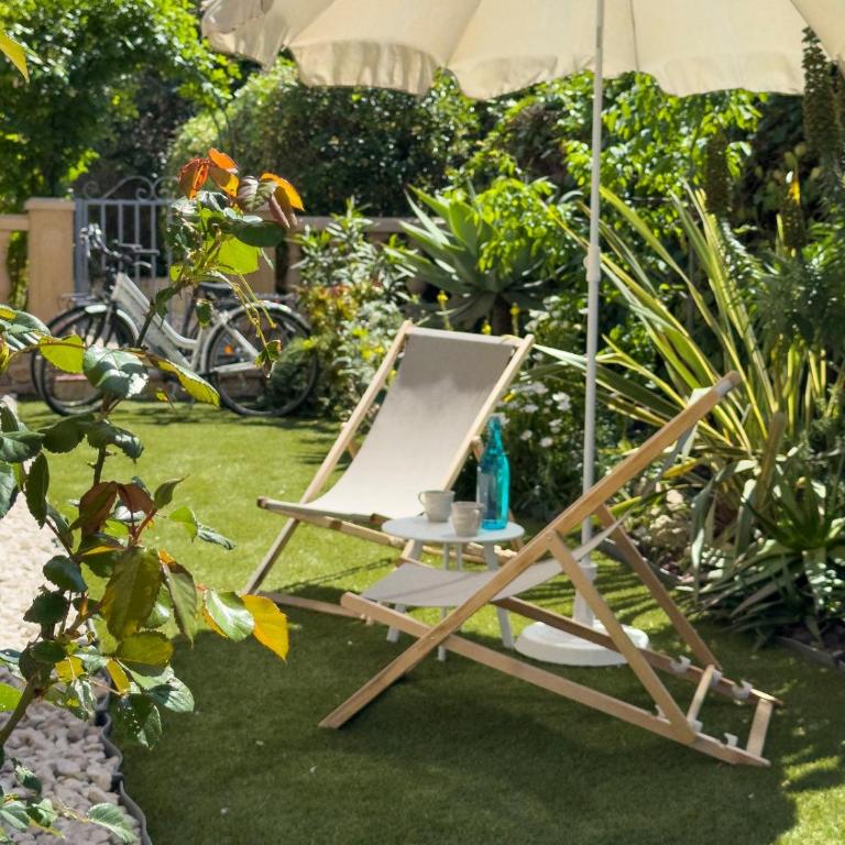 Studio bord de mer avec jardin dans villa ancienne - Studio mit Terrasse - 27