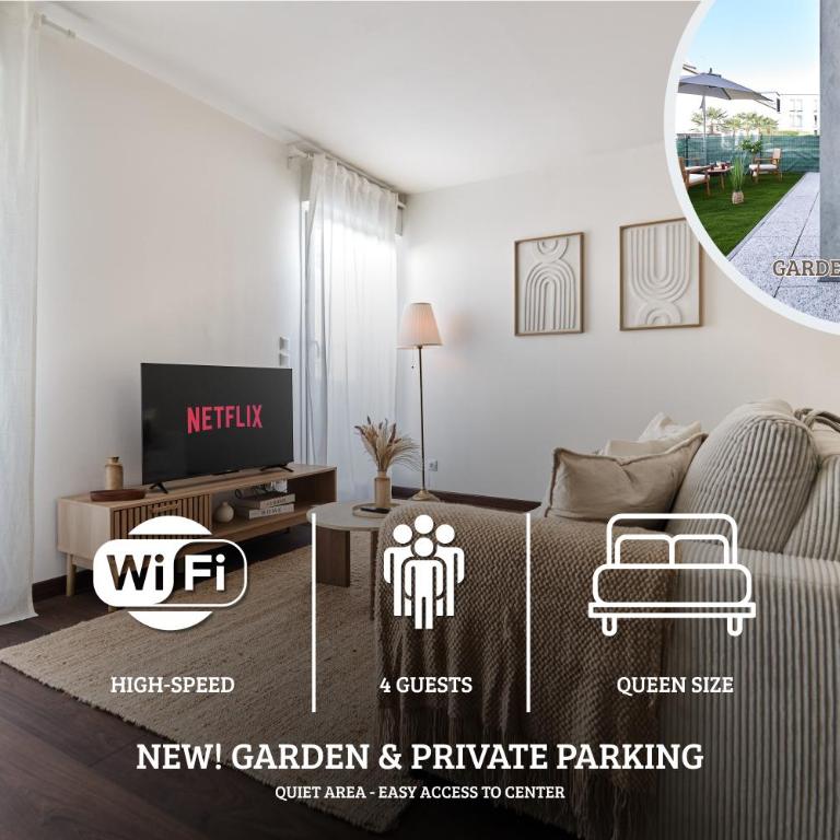 Lin & Bois - Jardin & Parking privé - Centre - Appartamento con 1 Camera da Letto e con Giardino - 1