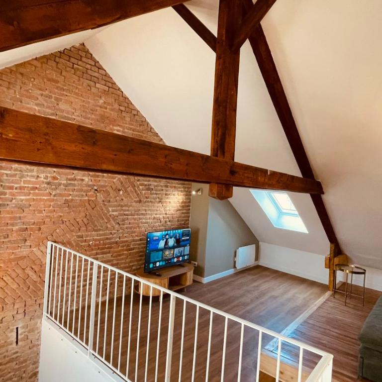 Appartements boutique dans un hôtel particulier rénové Centre & gare Parking privé Villa Vermillon Galerie - Apartamento Dúplex - 24
