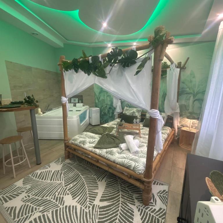 La Jungle Secrète Spa et cinéma en plein air - One-Bedroom Apartment - 14