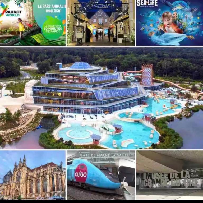 Maison spacieuse avec cour privée a 10 min Disney - Villa 3 Chambres - 10
