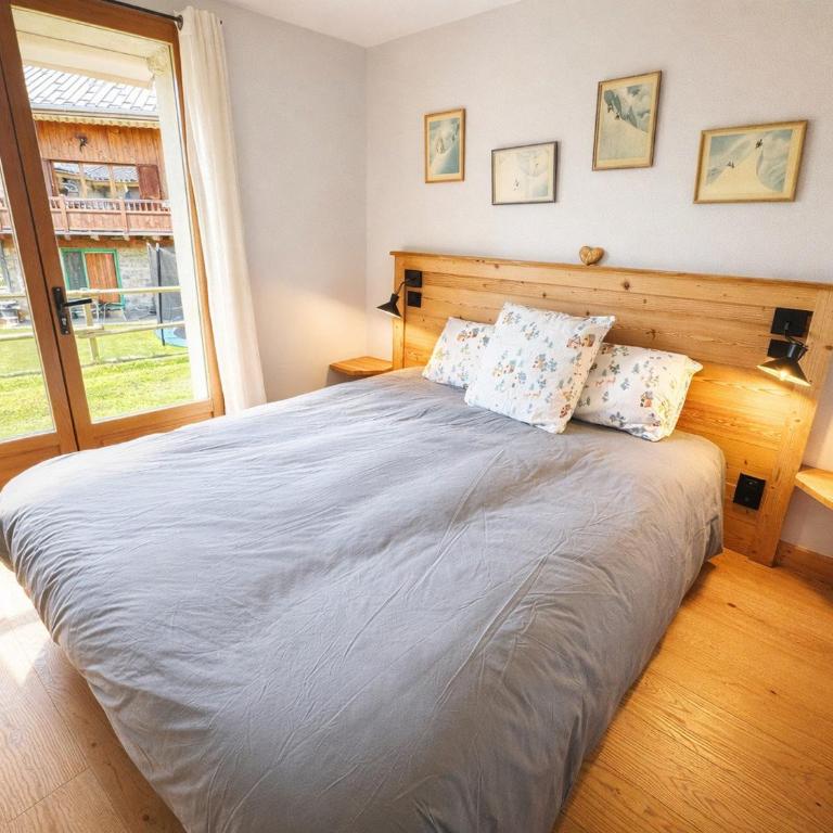 Charmante maison de village rénovée 4 pièces, 3 niveaux, 80m², 6 pers, à St Marcel, proche pistes ski. - FR-1-452-381 - Three-Bedroom Chalet - 10