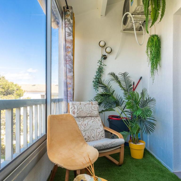Moréa - residence avec piscine - Apartamento Deluxe de 2 dormitorios con vistas al jardín - 18