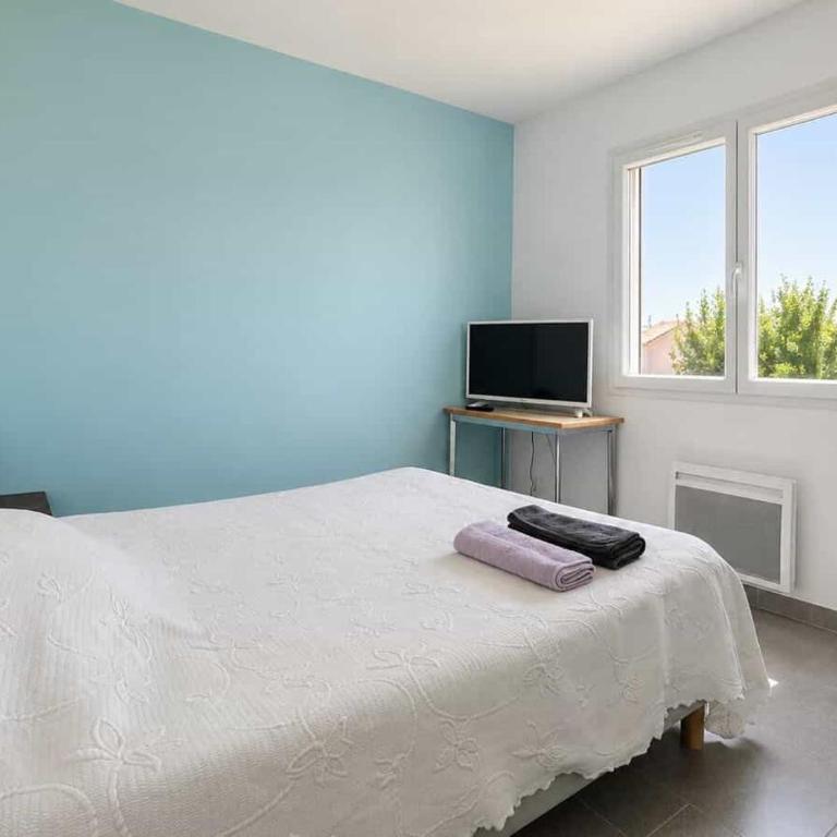 Chambres d'hôtes Drome - Chambre Double avec Salle de Bains Commune - 3