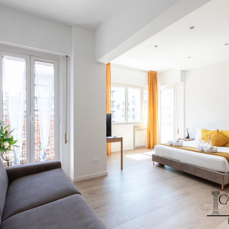 Caput Mundi Rooms - 100mt to Metro A, Terrace, A-C, 15 min to center - Camera Quadrupla con Bagno Privato - 6