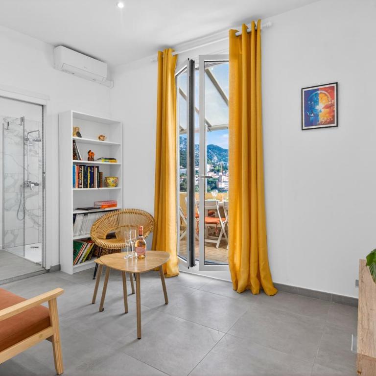 Vue mer et Principauté - Unique avec terrasse - GA - Appartement 1 Chambre - 5
