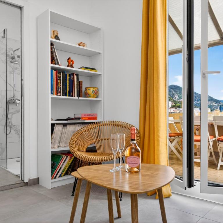 Vue mer et Principauté - Unique avec terrasse - GA - Appartement 1 Chambre - 11