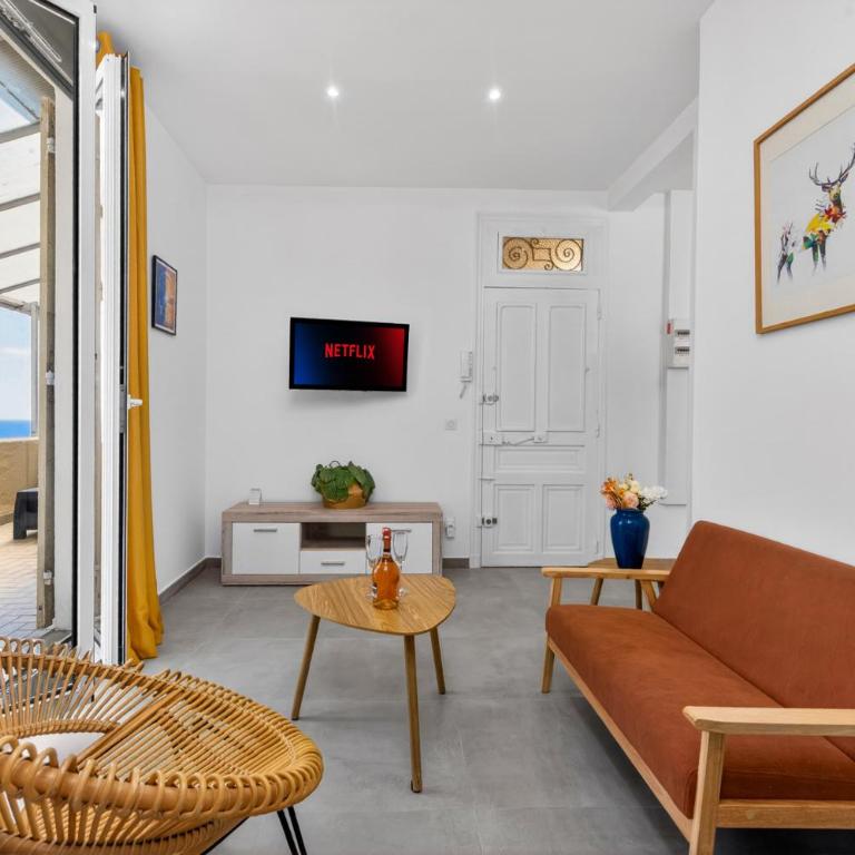 Vue mer et Principauté - Unique avec terrasse - GA - Appartement 1 Chambre - 7