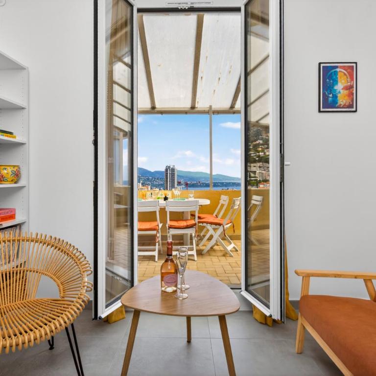 Vue mer et Principauté - Unique avec terrasse - GA - Appartement 1 Chambre - 9