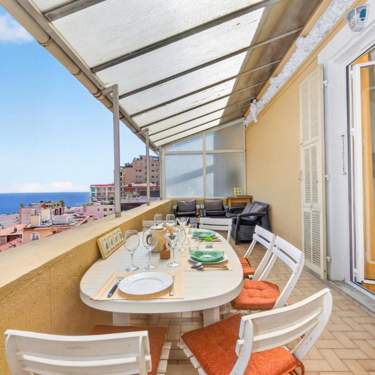 Vue mer et Principauté - Unique avec terrasse - GA - Appartement 1 Chambre - 27