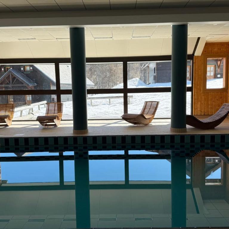 Risoul T4 8 pers Pied des pistes Piscine & Sauna - Appartement - 24