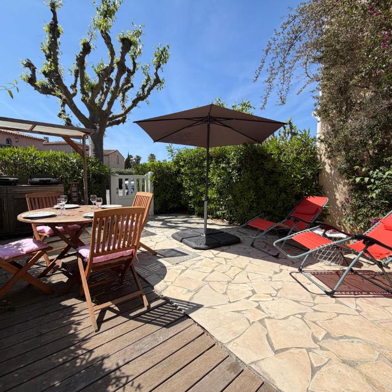 T2 plein sud jardin 4 pers proche Plage Clim pkg - Appartement 1 Chambre - 4