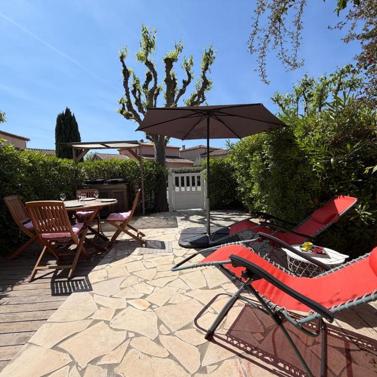 T2 plein sud jardin 4 pers proche Plage Clim pkg - Appartement 1 Chambre - 1