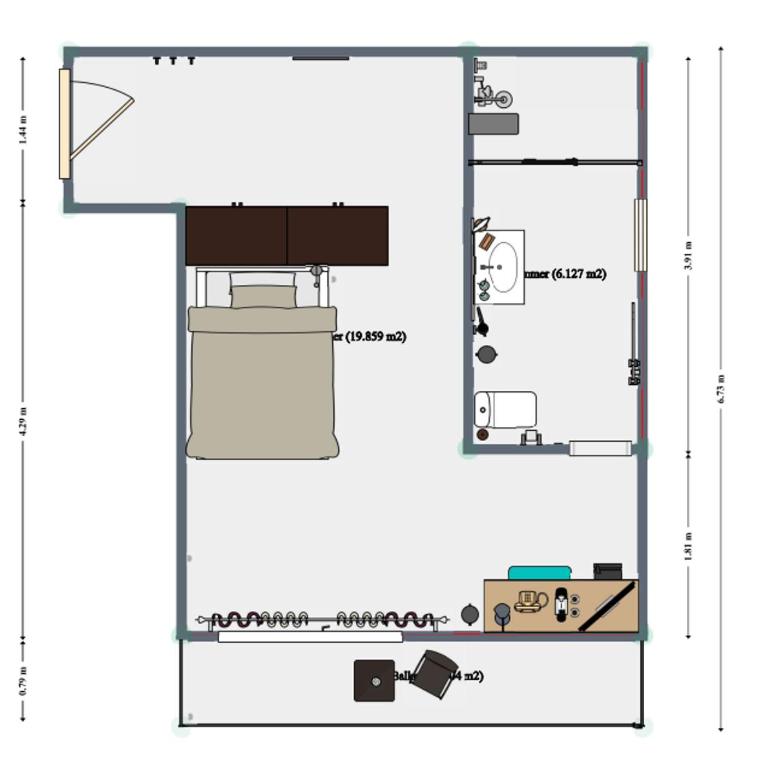 Hotel Piz Buin - Einzelzimmer mit Balkon - 8