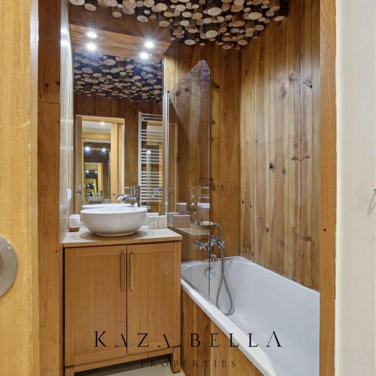 KAZA BELLA - Les Carroz Chalet moderne avec vue Duplex 3 chambres et 3 SDB Les Carroz Grand Massif - Appartement - 9