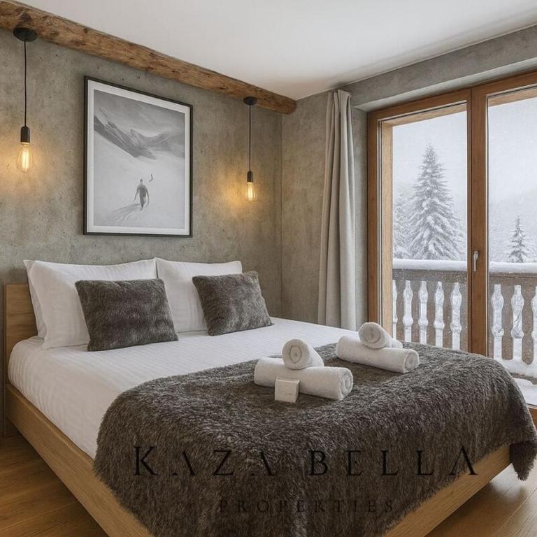 KAZA BELLA - Les Carroz Chalet moderne avec vue Duplex 3 chambres et 3 SDB Les Carroz Grand Massif - Appartement - 15