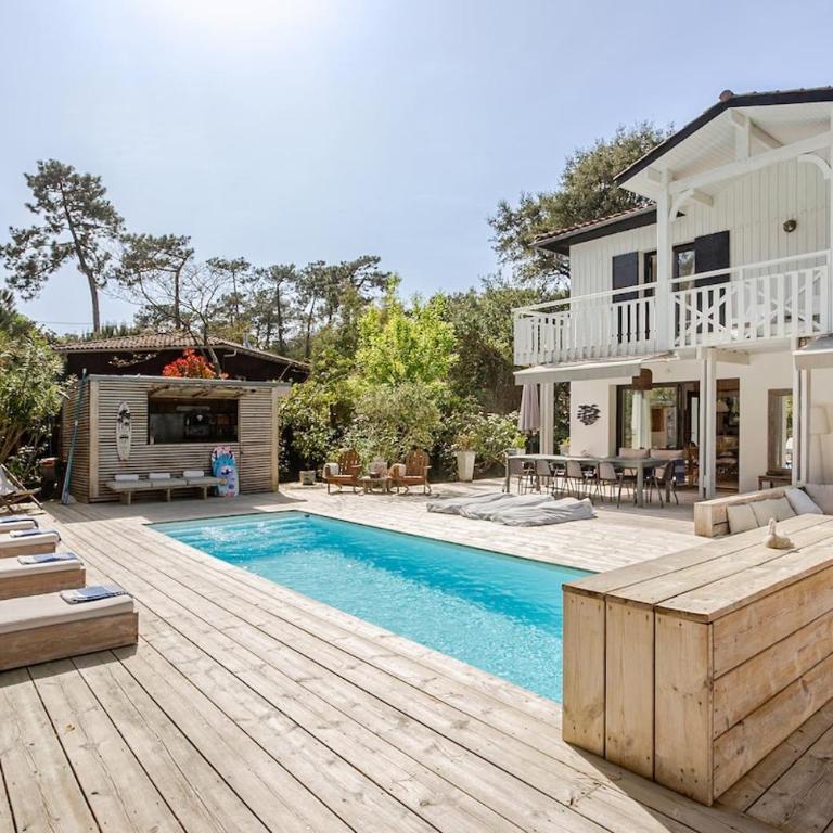 Villa Lilas Cap-Ferret - Villa avec Piscine Privée - 75
