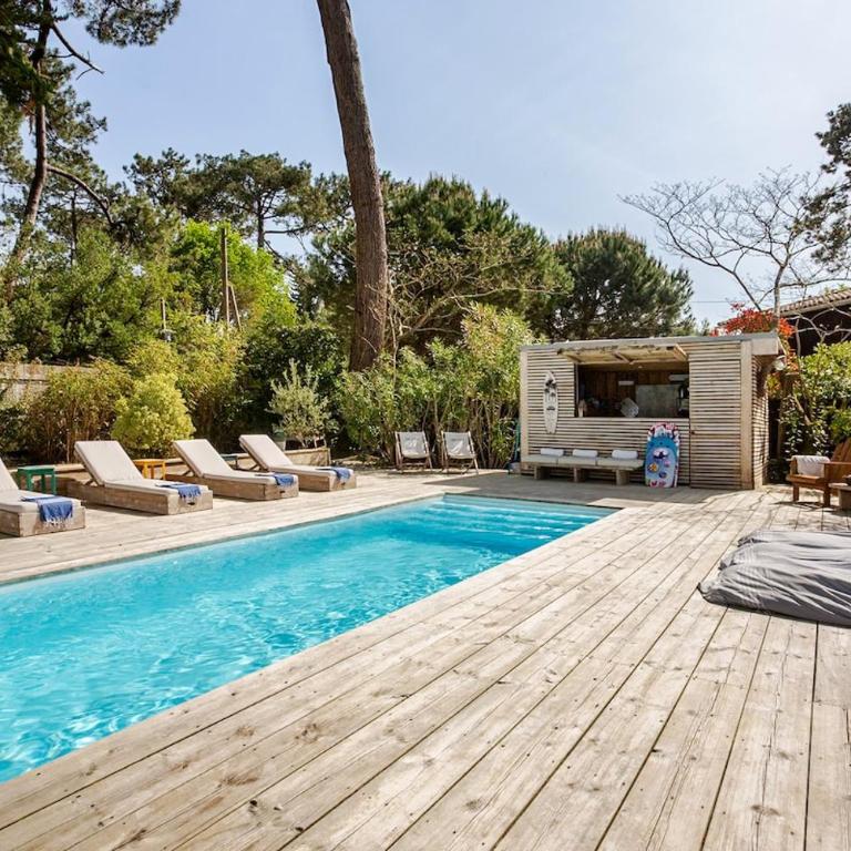 Villa Lilas Cap-Ferret - Villa avec Piscine Privée - 93