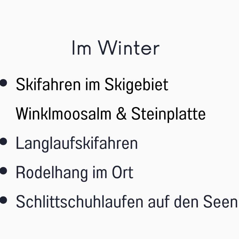 Deine Auszeit an der Talstation Winklmossalm - Skifahren und Wandern direkt ab der Haustür - Apartment mit 2 Schlafzimmern - 52