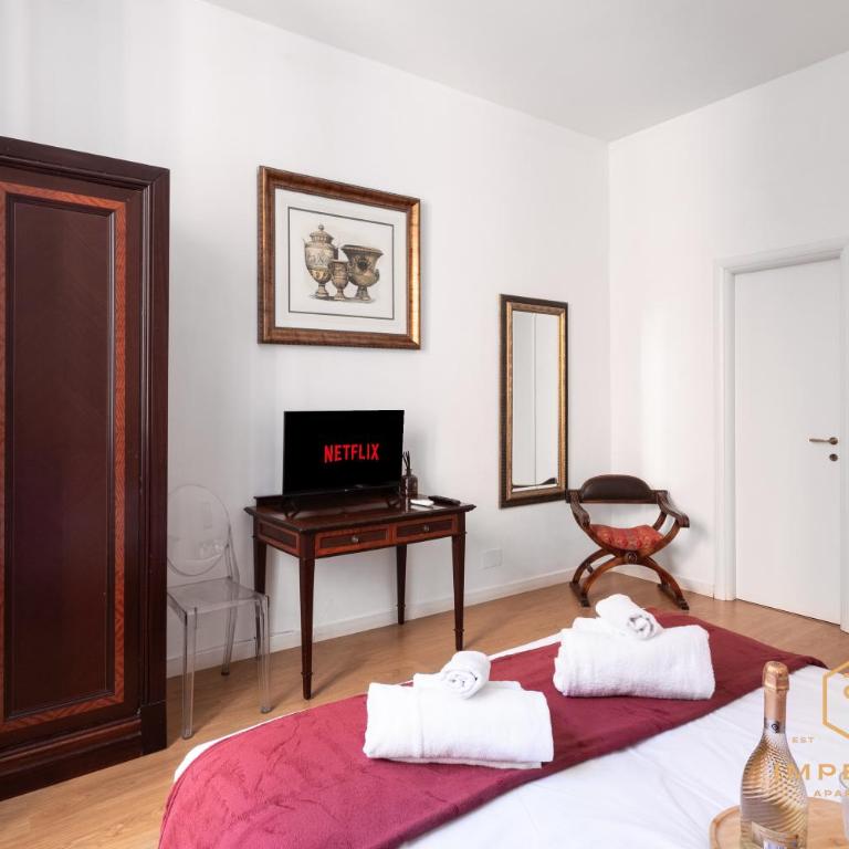 Imperium Vatican Guesthouse - 3 pvt suites, pvt bathrooms, A-C, 2 steps from Vatican - Camera Matrimoniale con Bagno Privato - 6