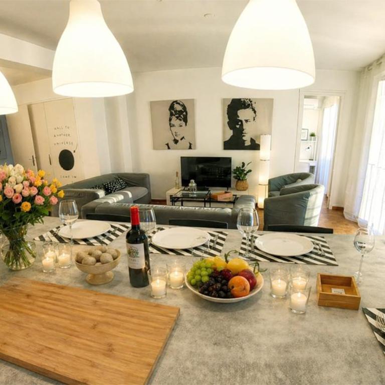 T4 3 chambres 4 étoiles clim avec garage ideal groupe tourisme et croisières proche Port Euromed Terrasses du port - Appartement 3 Chambres - 11