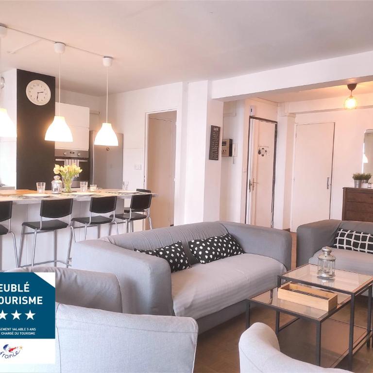 T4 3 chambres 4 étoiles clim avec garage ideal groupe tourisme et croisières proche Port Euromed Terrasses du port - Appartement 3 Chambres - 2