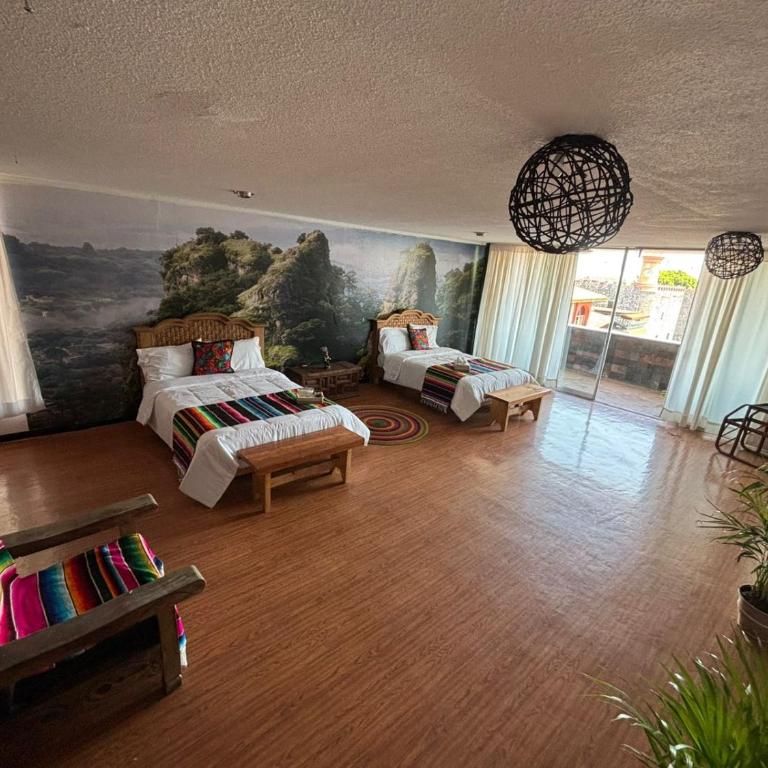 Suites Las Plazas - Habitación Doble con balcón - 2 camas - 6