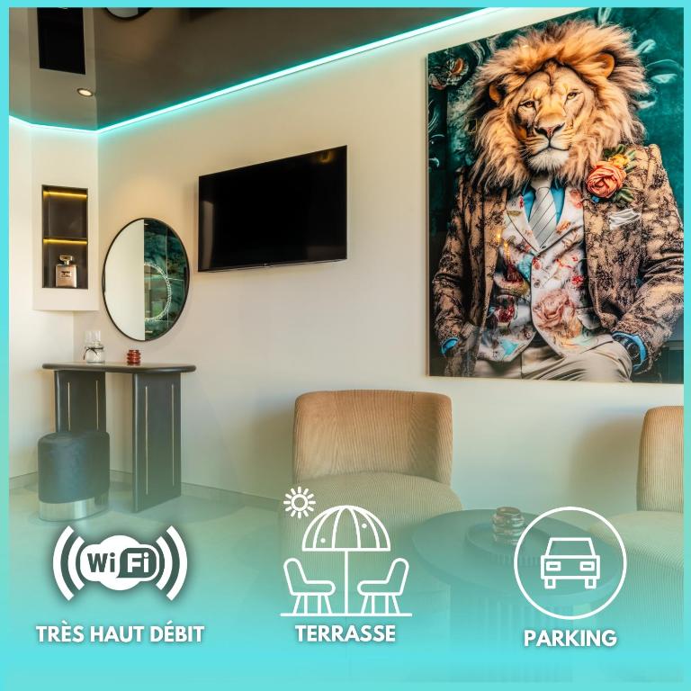 Secret Lion - plage - terrasse sud - garage - Climatisation - Village Naturiste - Apartment mit 1 Schlafzimmer - 1
