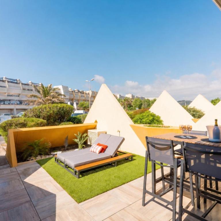 Secret Lion - plage - terrasse sud - garage - Climatisation - Village Naturiste - Apartment mit 1 Schlafzimmer - 29