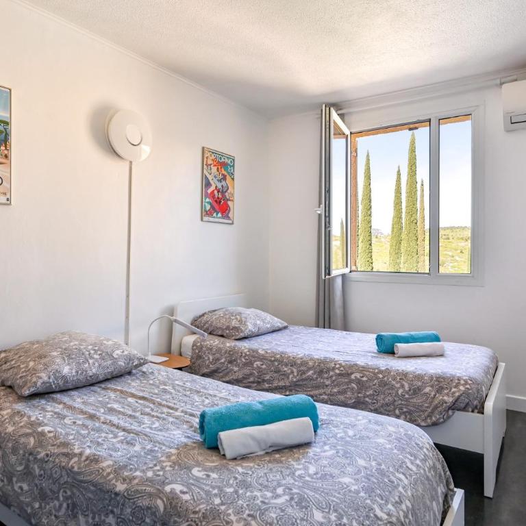 Appartement 4 Pers Piscine, Cassis - Two-Bedroom Deluxe Apartment with Garden View - 11