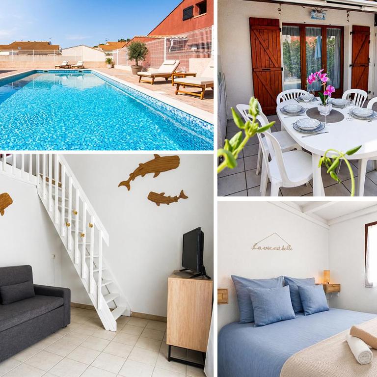 Villa cosy, familiale, terrasse, piscine & parking - Villa 2 Chambres - 2
