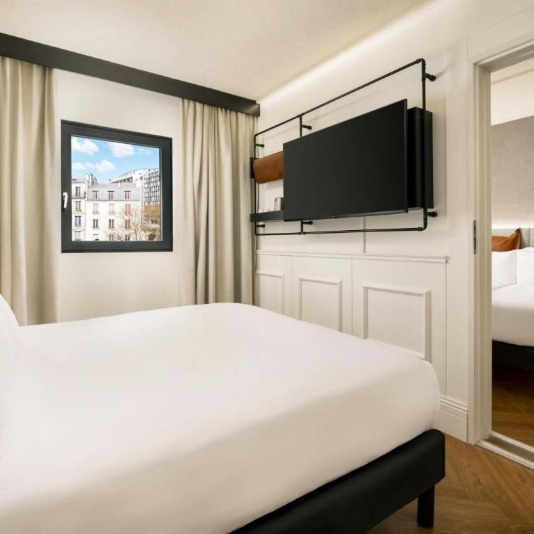 Moxy Paris La Villette - Chambre Communicante Lit Queen-Size et Lits Jumeaux - 4
