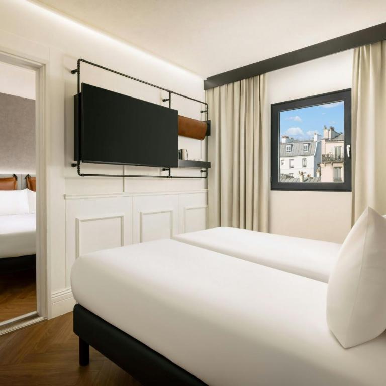 Moxy Paris La Villette - Chambre Communicante Lit Queen-Size et Lits Jumeaux - 3