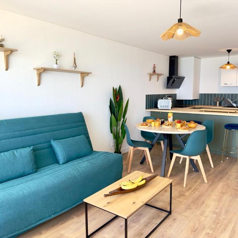 Rêve Bleu Azur - Parking - Climatisation - Bureau - Traversant - Wifi -SudSéjourConciergerie - Appartamento con 2 Camere da Letto, Terrazza e Vista Mare - 9