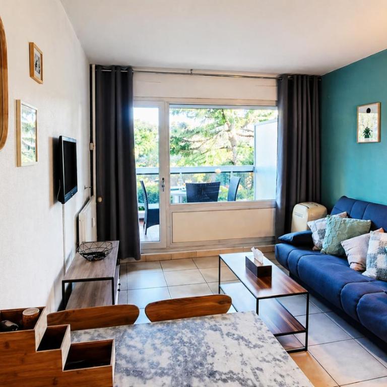 Appartement climatisé avec piscine, proche centre et plages d'Antibes - Studio avec Vue sur Jardin - 3